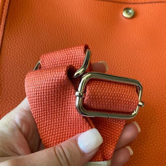 BC Handbags 2 Pocket Purse Crossbody Orange 2303